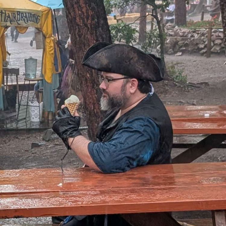 David Storm 'Eating Ice Cream in the Rain at the Ren Fair'.